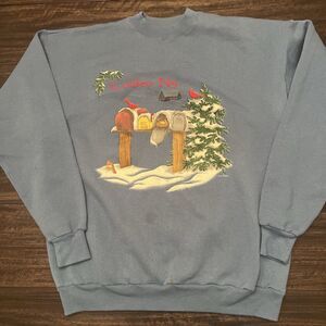 Vintage Buffalo Colden Country New York Winter snow Cardinal Crewneck Sweatshirt